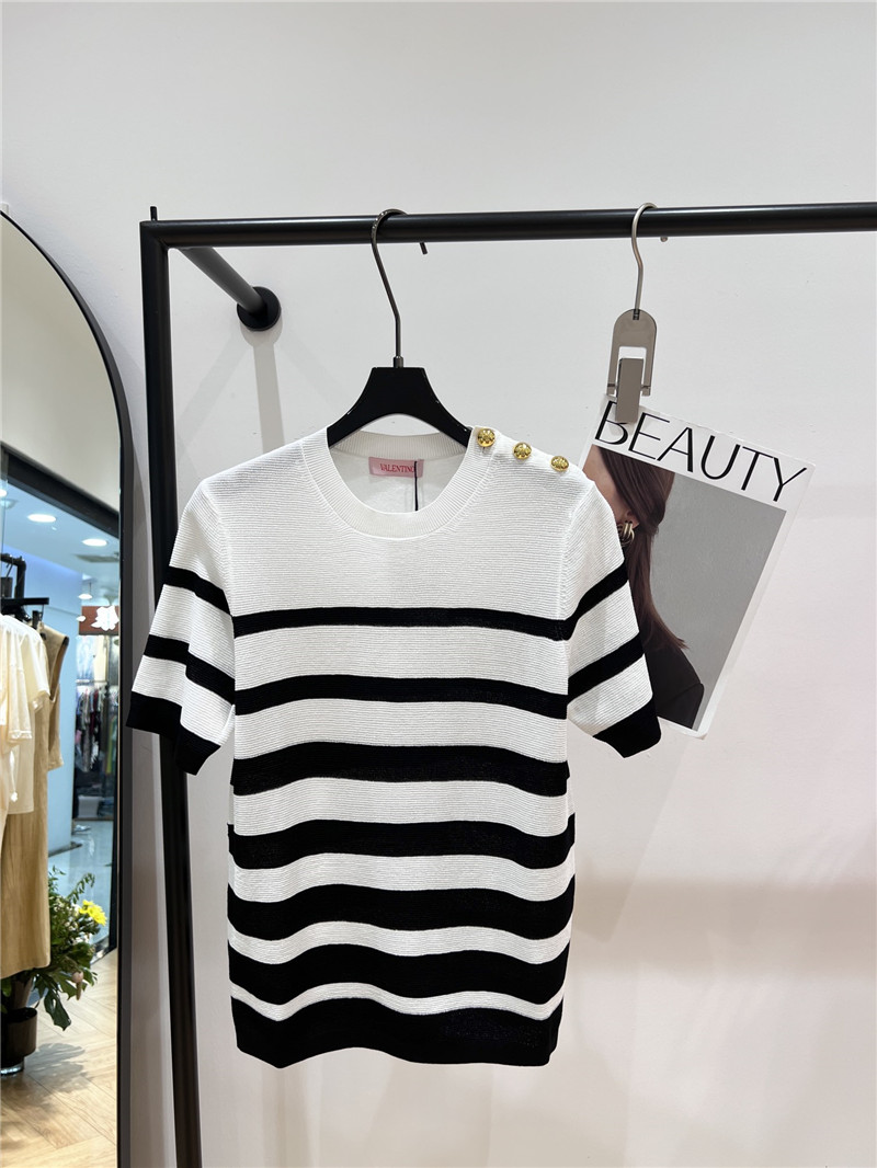 Va1e*ntin0 knitted striped top replica d&g clothing