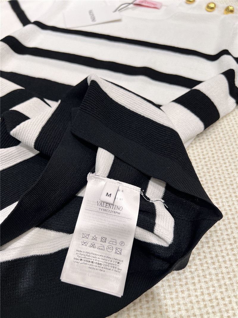 Va1e*ntin0 knitted striped top replica d&g clothing