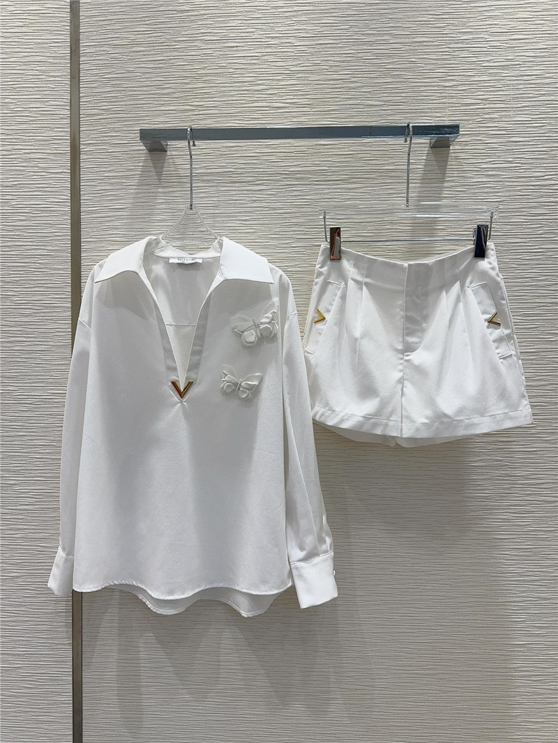 Va1e*ntin0 light luxury shirt set replica d&g clothing