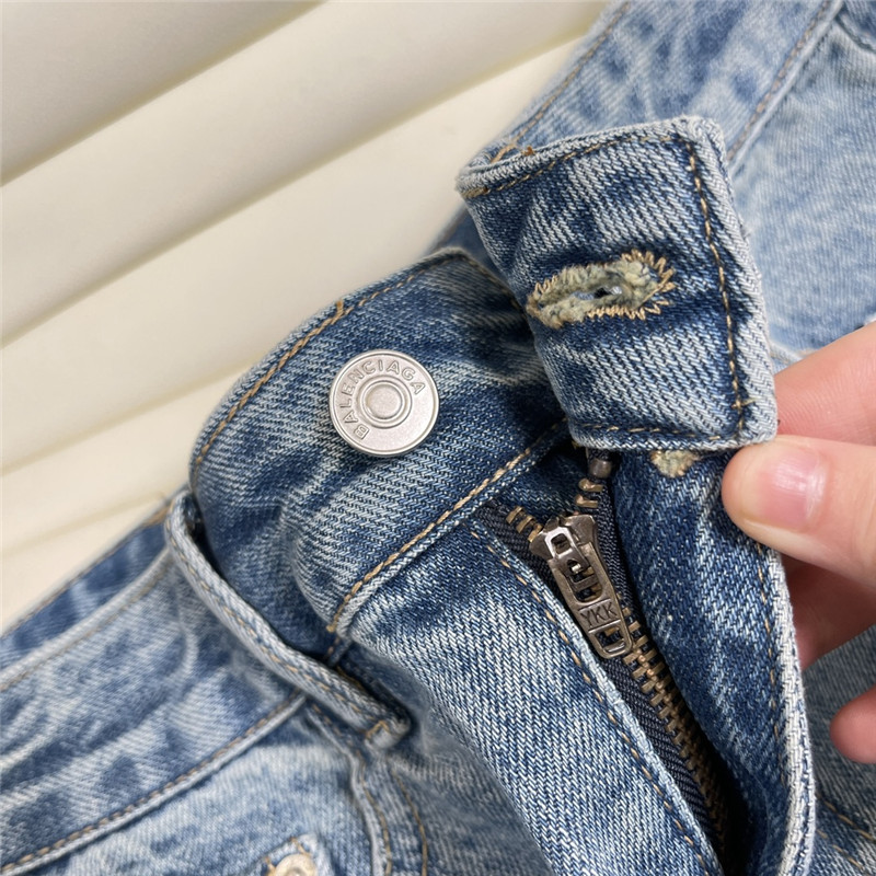 Ba1en*iaga printed denim skirt replica designer clothes