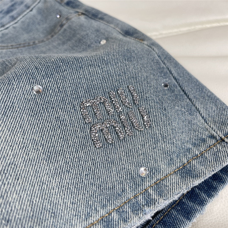 m1um1u hot D1am0nd denim shorts replica clothes
