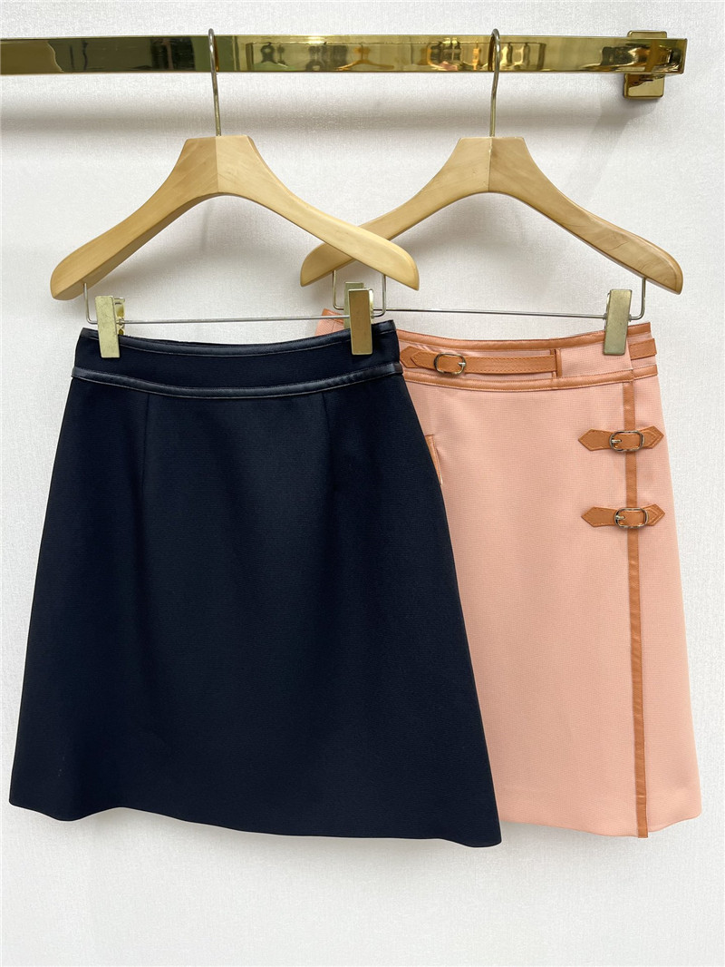 Gvc*1 leather button skirt replica d&g clothing