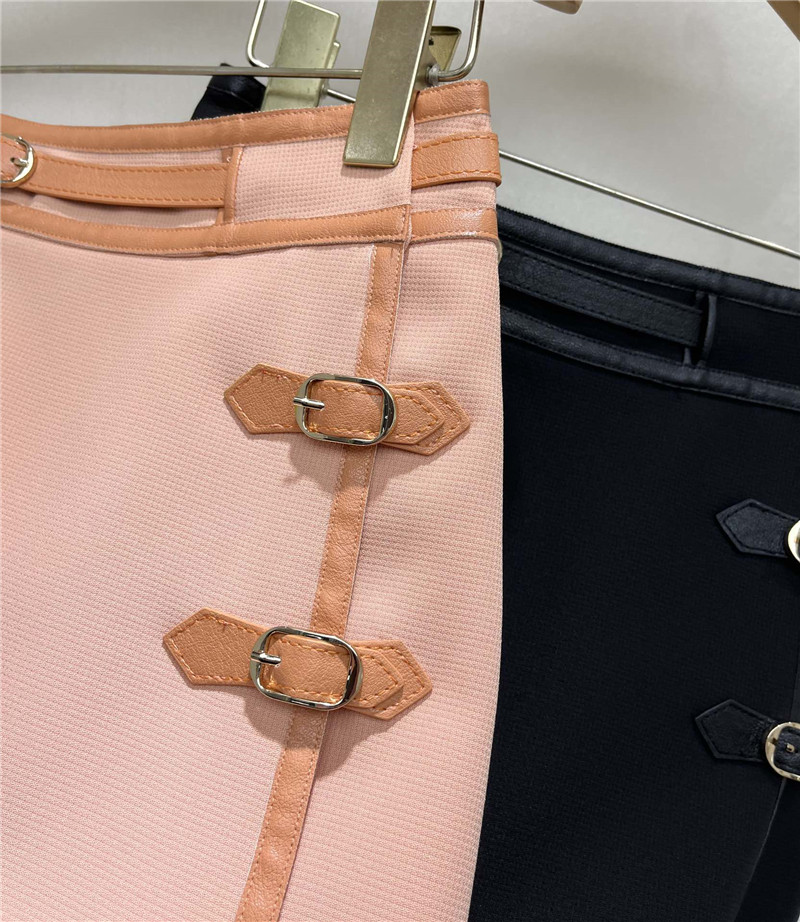 Gvc*1 leather button skirt replica d&g clothing