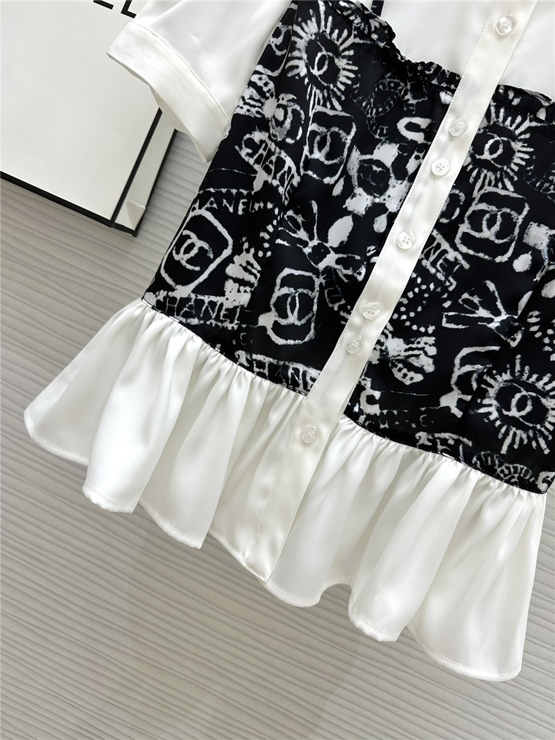 Ch**el fake two piece shirt replica clothing