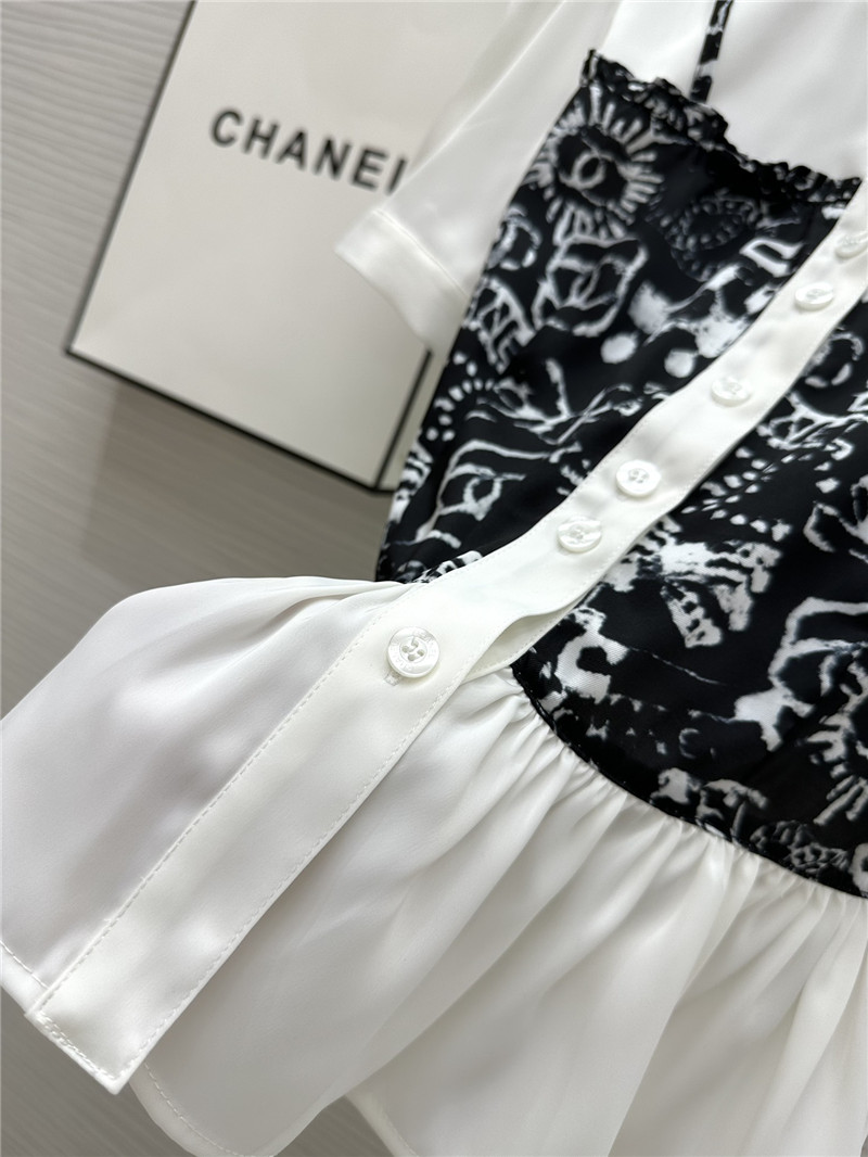 Ch**el fake two piece shirt replica clothing