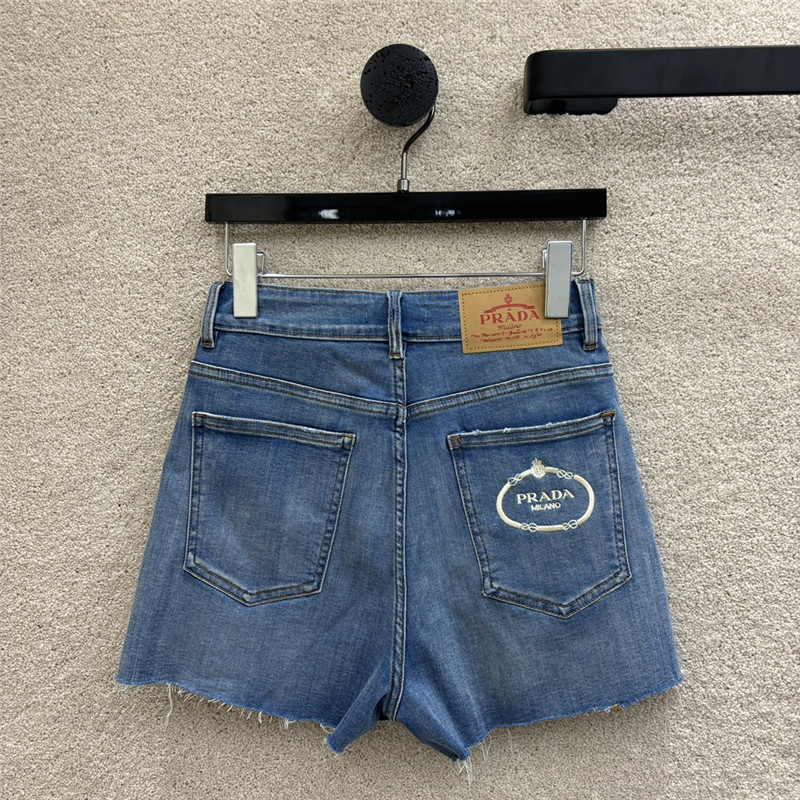 Pra*a a-line denim shorts replica d&g clothing