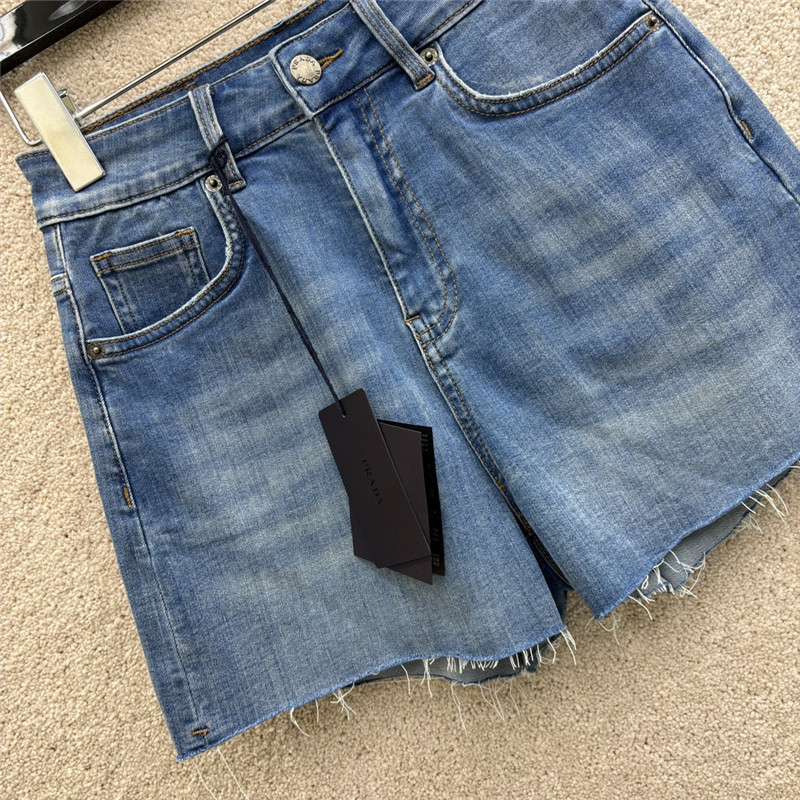 Pra*a a-line denim shorts replica d&g clothing