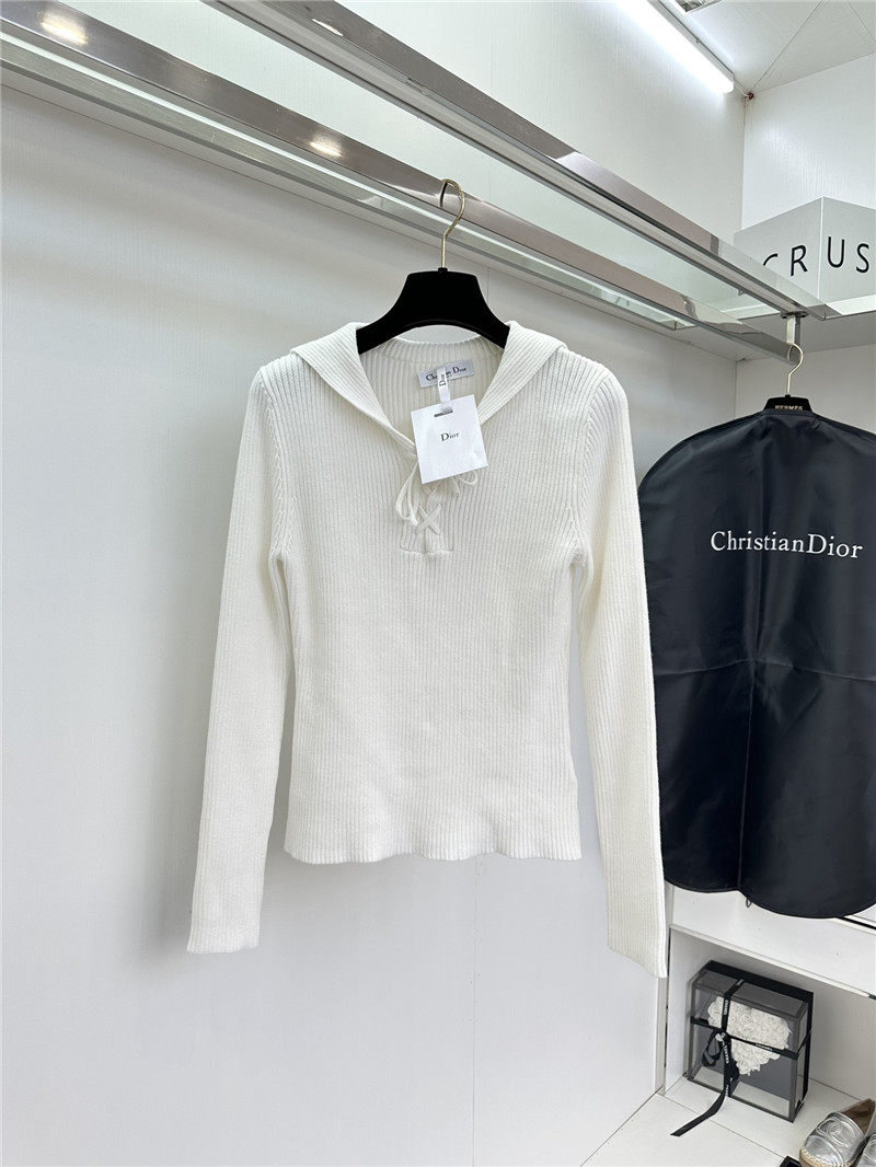 D10r navy lapel sweater replica designer clothes