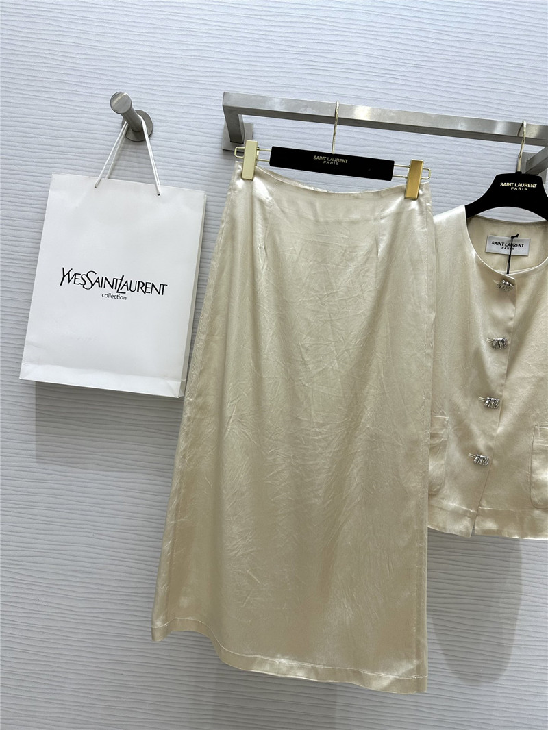 Y51 acetate satin vest dress replica clothes