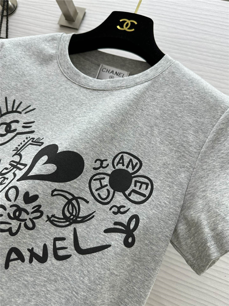Ch**el graffiti art short t-shirt replica clothes