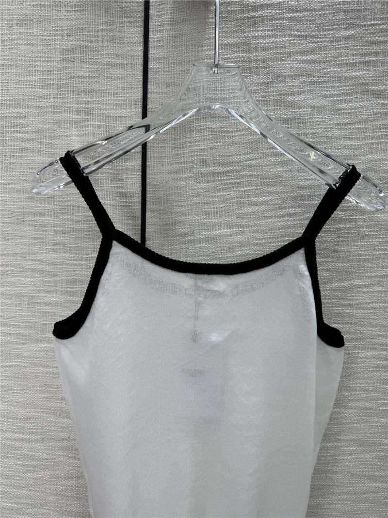 Ce1i*e contrasting color knitted vest cheap replica designer clothes