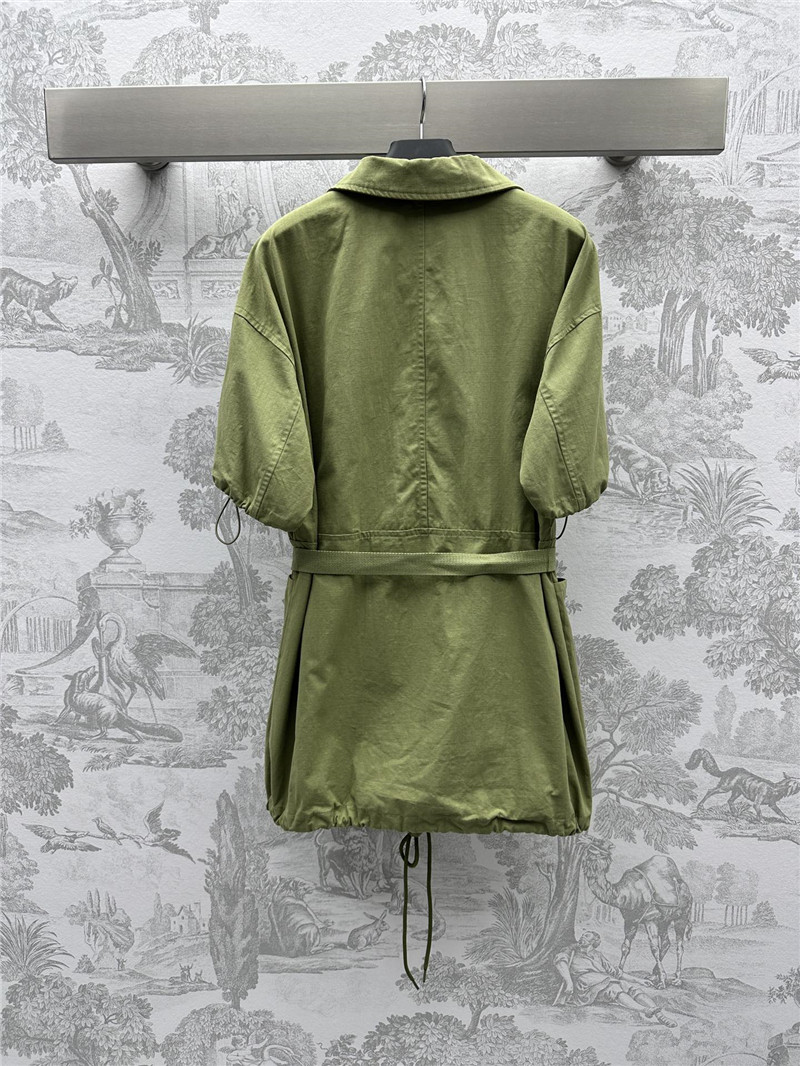 Pra*a belted fabric dress replica designer clothing websites