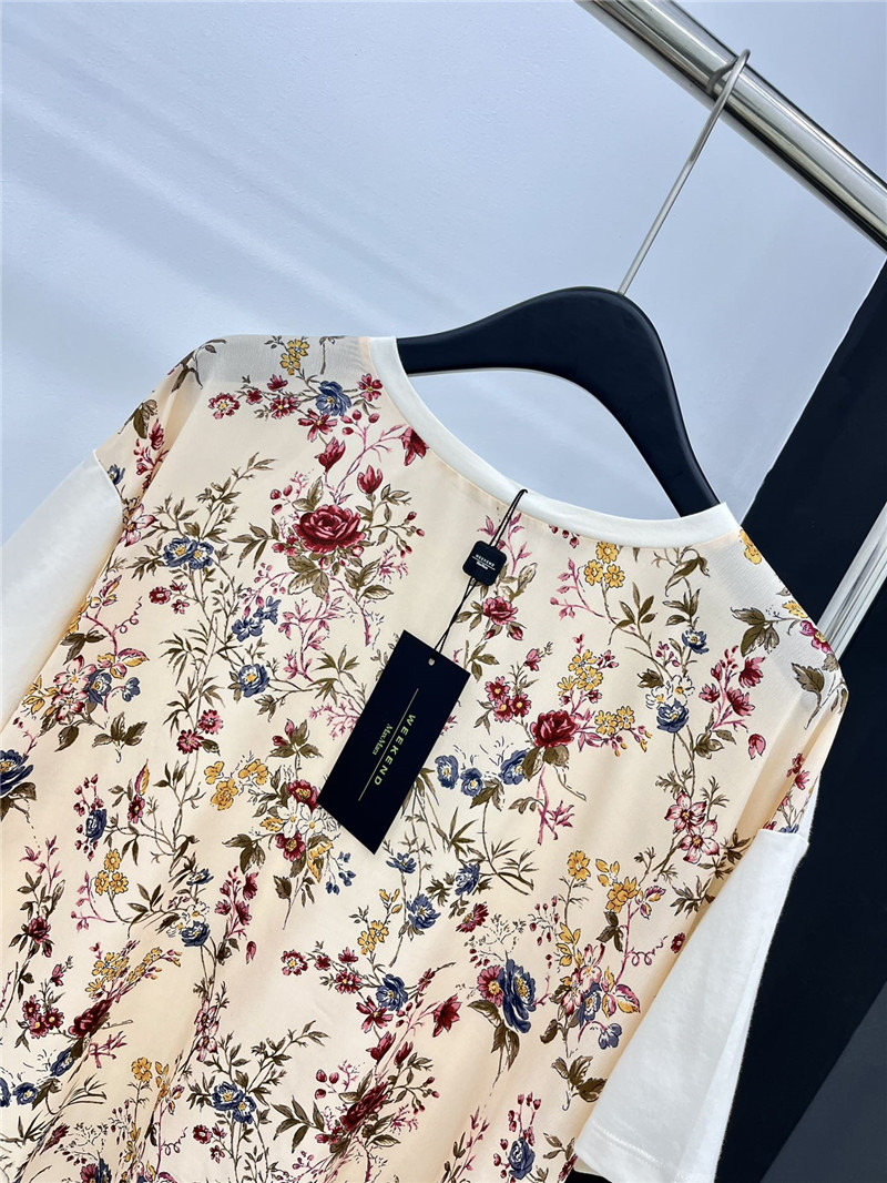 Vanitoo new printed patchwork T-shirt replica d&g clothing