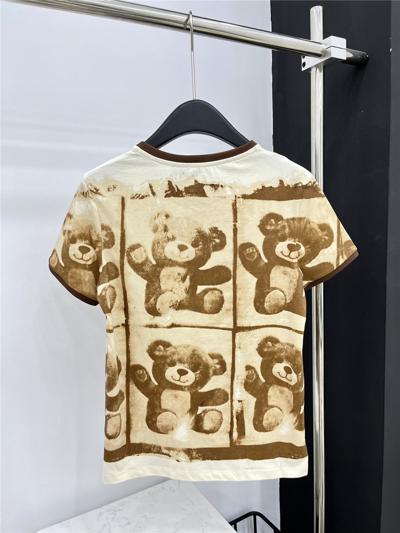 L0ew* double-sided graffiti bear t-shirt replica clothes