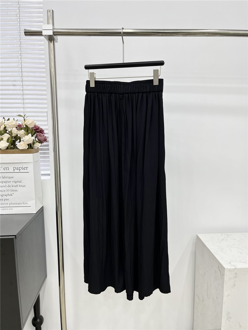 Pra*a inverted triangle pleated long skirt replica clothes