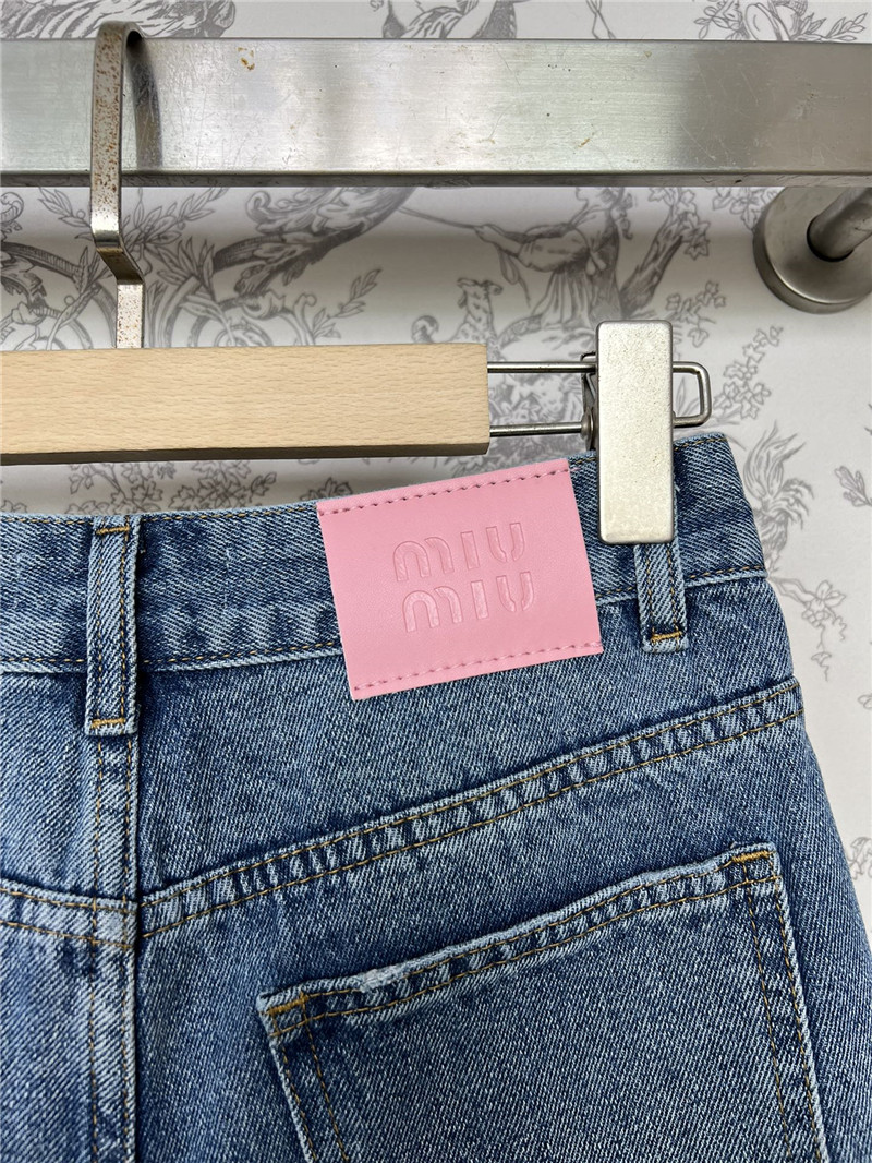 M1um1u new denim shorts cheap replica designer clothes