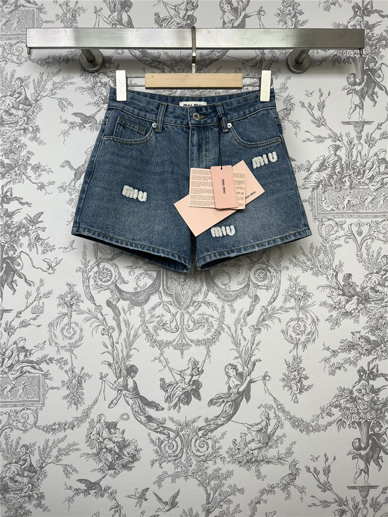 M1um1u new denim shorts cheap replica designer clothes
