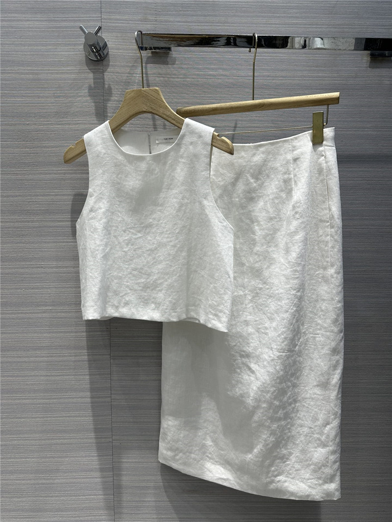 The R0w minimalist cotton and linen suit replica d&g clothing