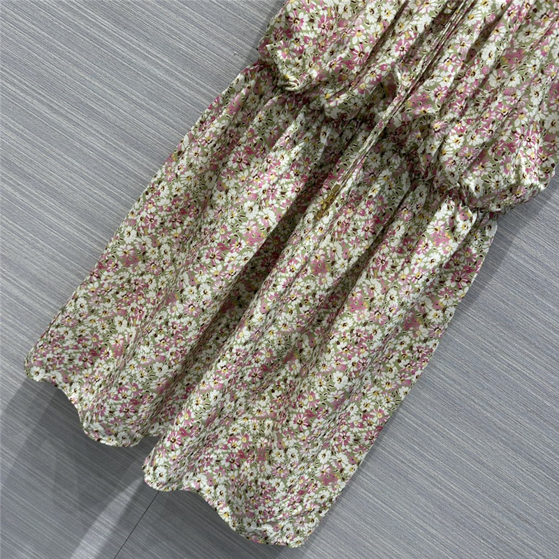 Ce1i*e retro french elegant silk dress replica designer clothes