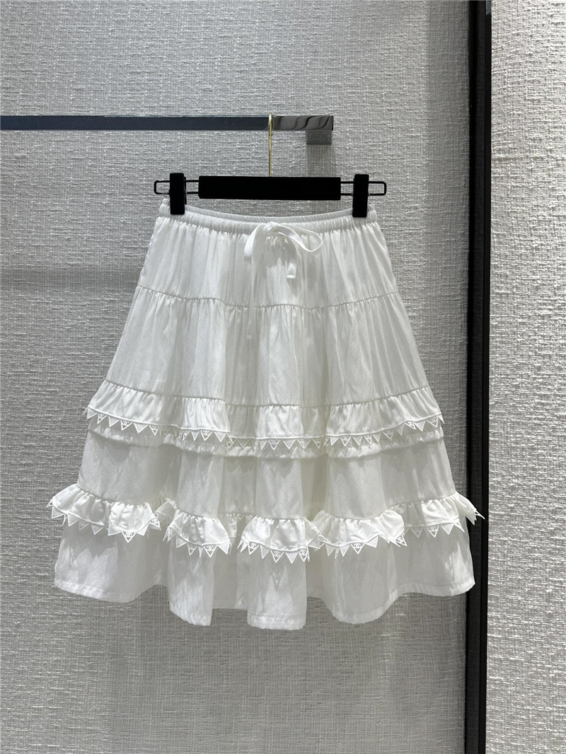 Ch**el embroidered patchwork puff skirt replica designer clothes