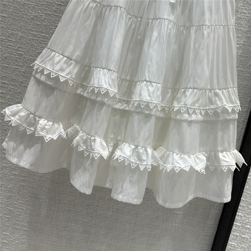 Ch**el embroidered patchwork puff skirt replica designer clothes