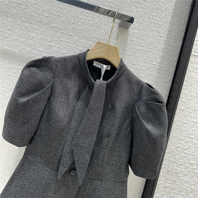 D10r lace-up waisted short-sleeved jacket replica clothes