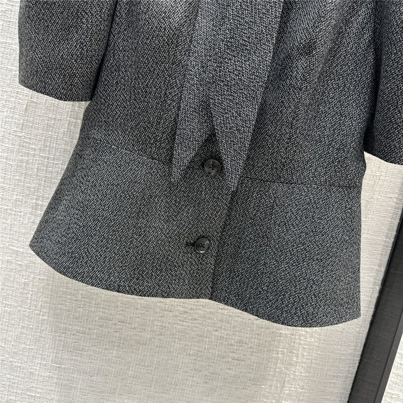 D10r lace-up waisted short-sleeved jacket replica clothes