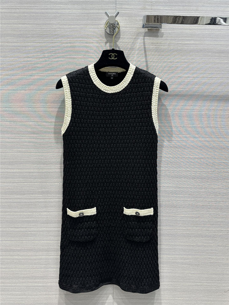 Ch**el woven vest dress replica designer clothing websites