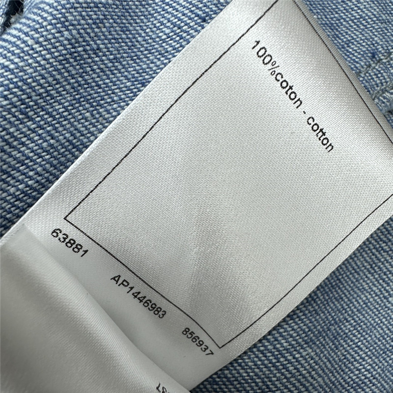 Ch**el washed denim skirt replica designer clothes