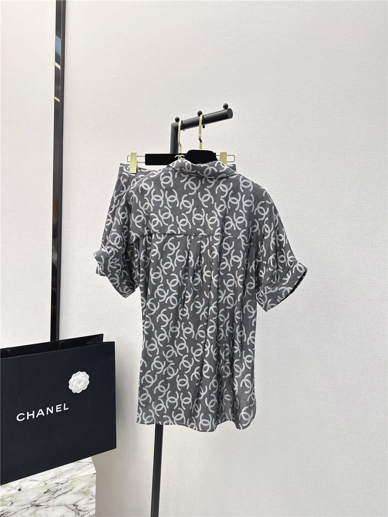 Ch**el logo print suit replica designer clothes