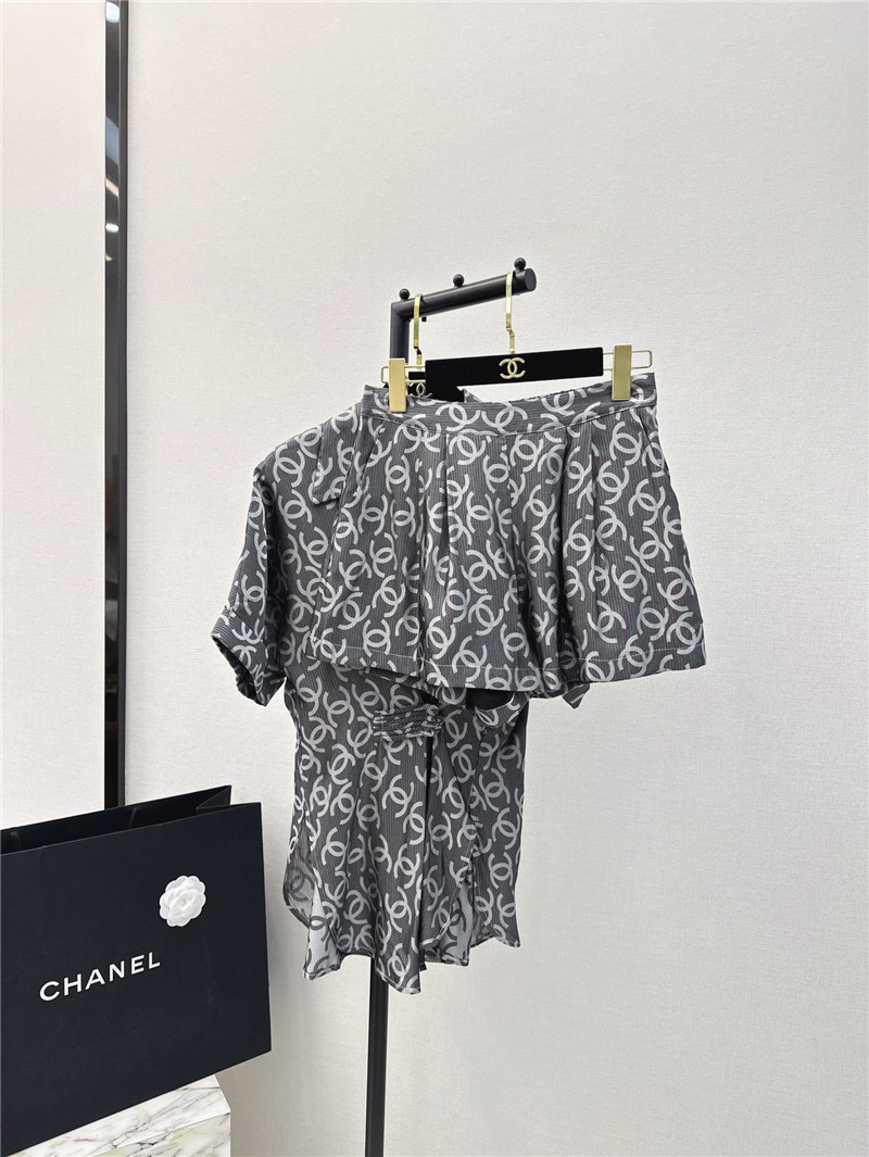 Ch**el logo print suit replica designer clothes