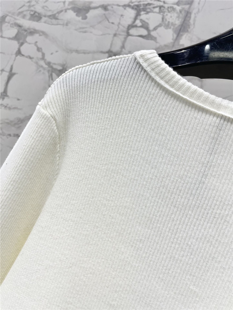 A1exa*der wang logo knitted cardigan in white