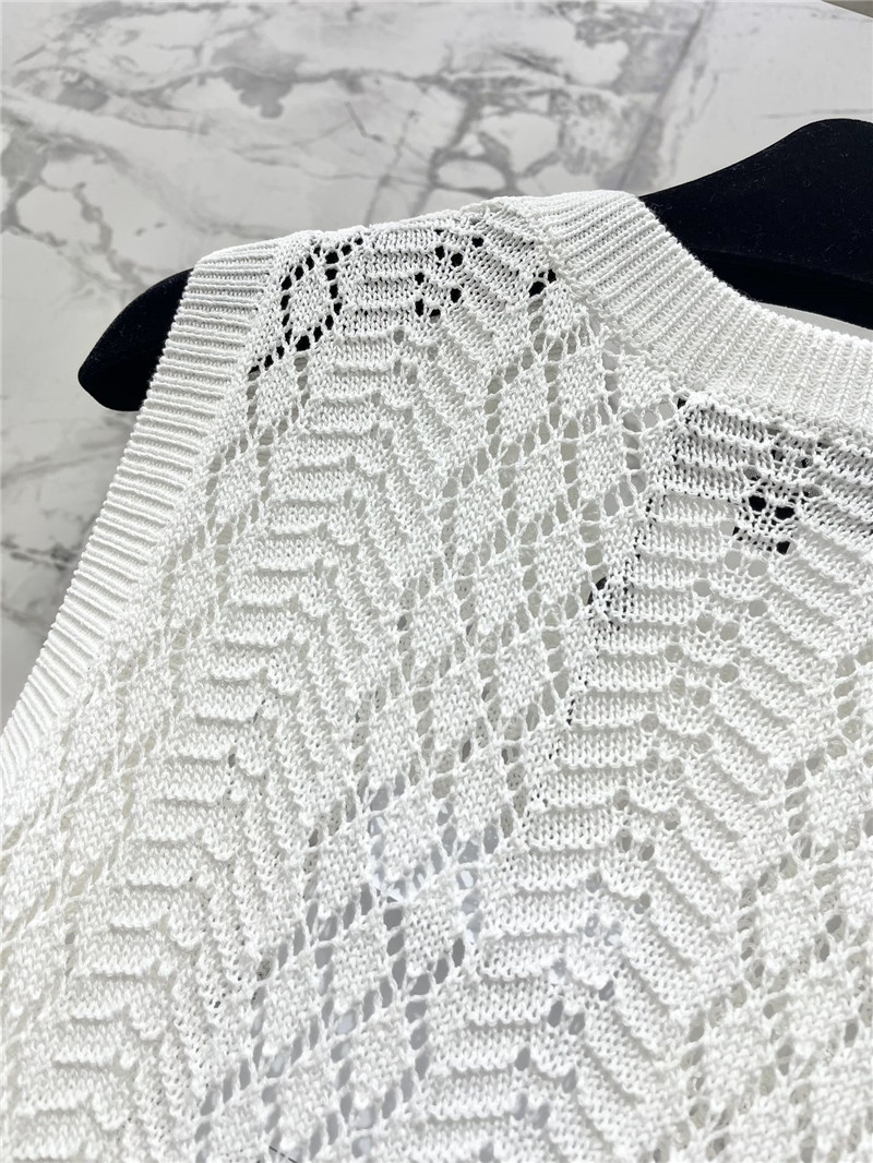 Ch**el knitted short sleeves cheap designer replica clothes