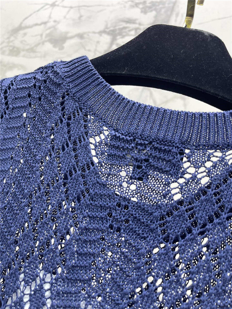 Ch**el knitted short sleeves cheap designer replica clothes