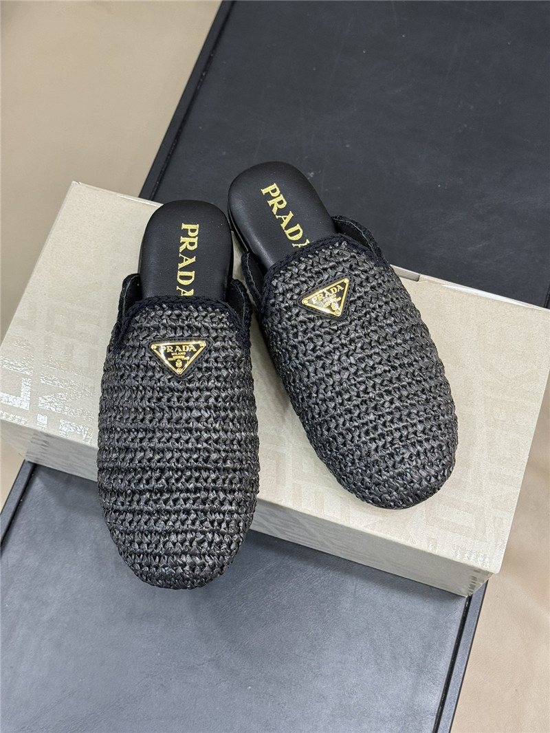 Pra*a crochet mules black