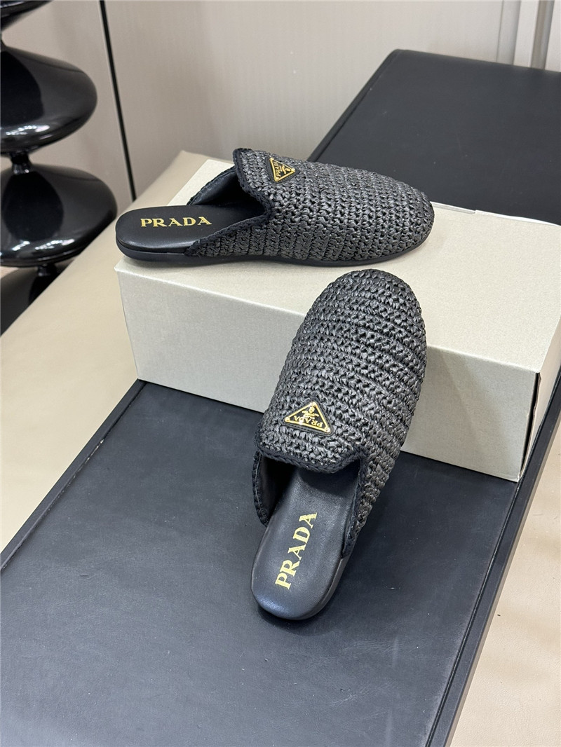 Pra*a crochet mules black