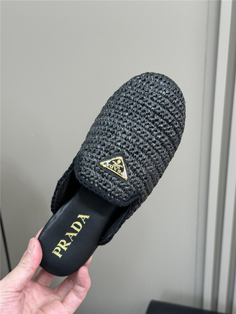 Pra*a crochet mules black