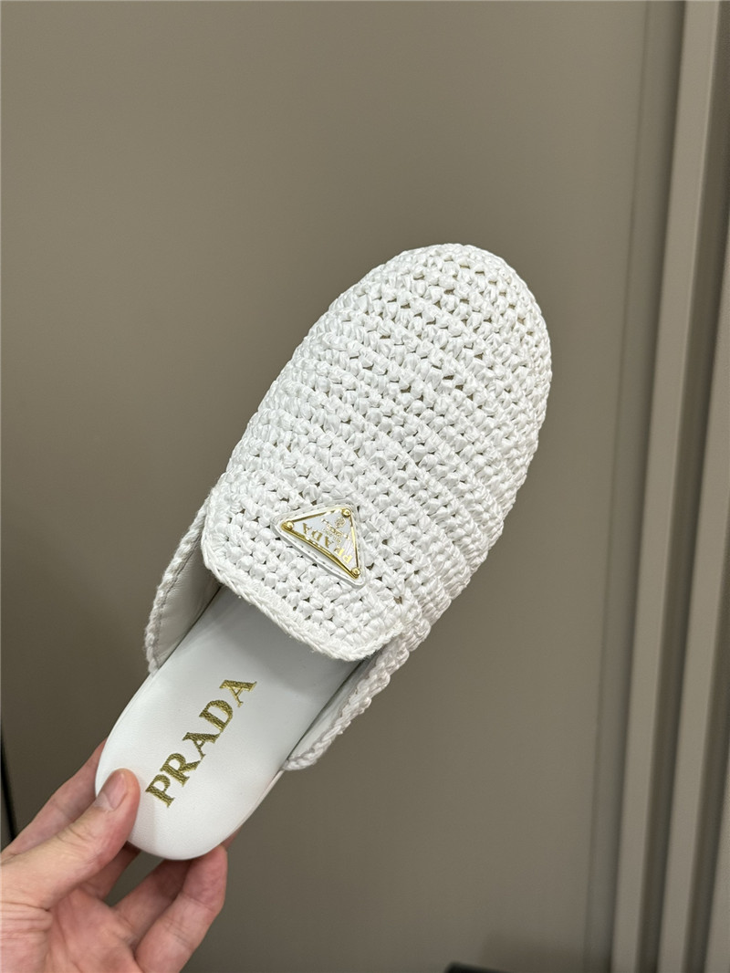 Pra*a crochet mules white