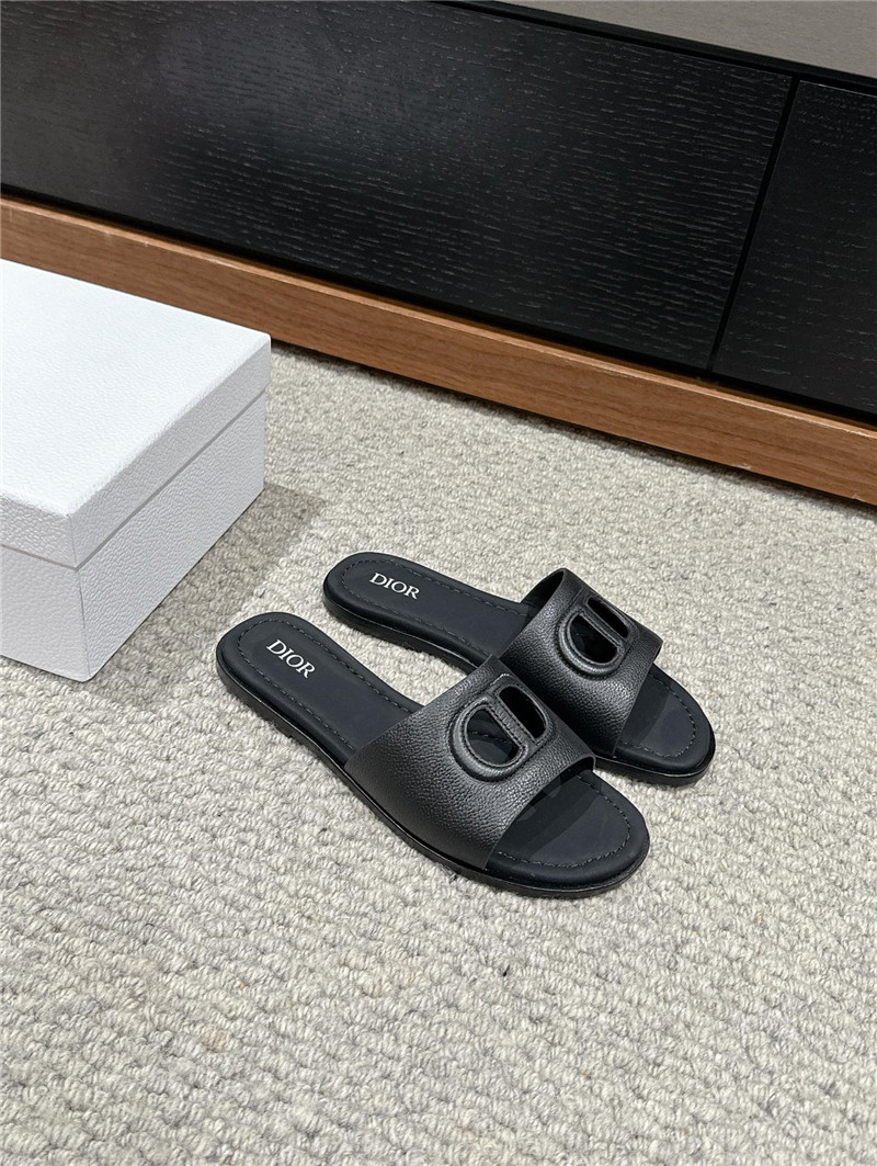 D10r d-club black leather slides