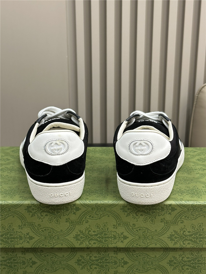 Gvc*1 gg logo lace-up black sneakers