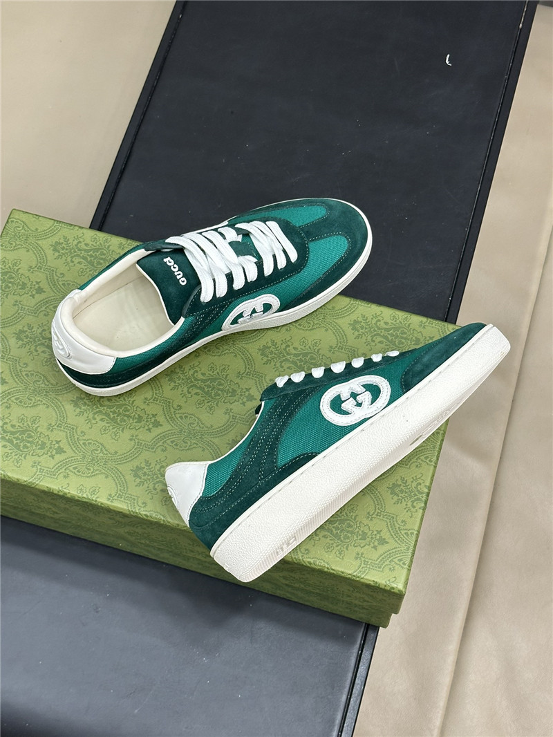 Gvc*1 gg logo lace-up green sneakers
