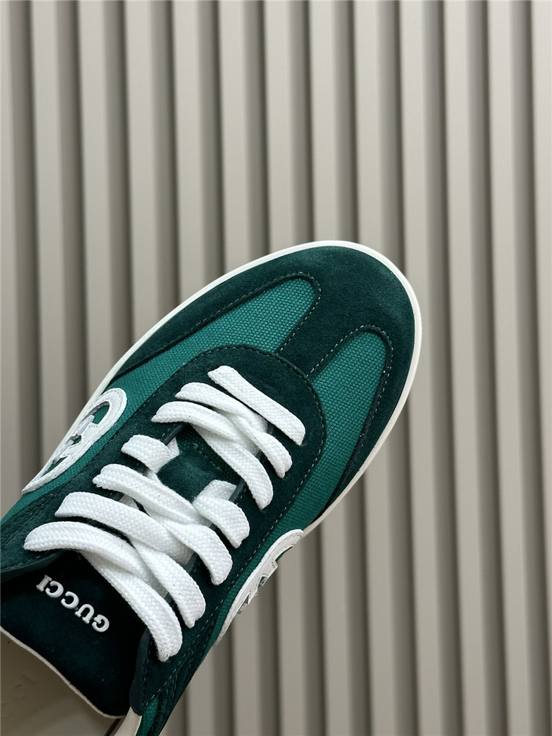 Gvc*1 gg logo lace-up green sneakers
