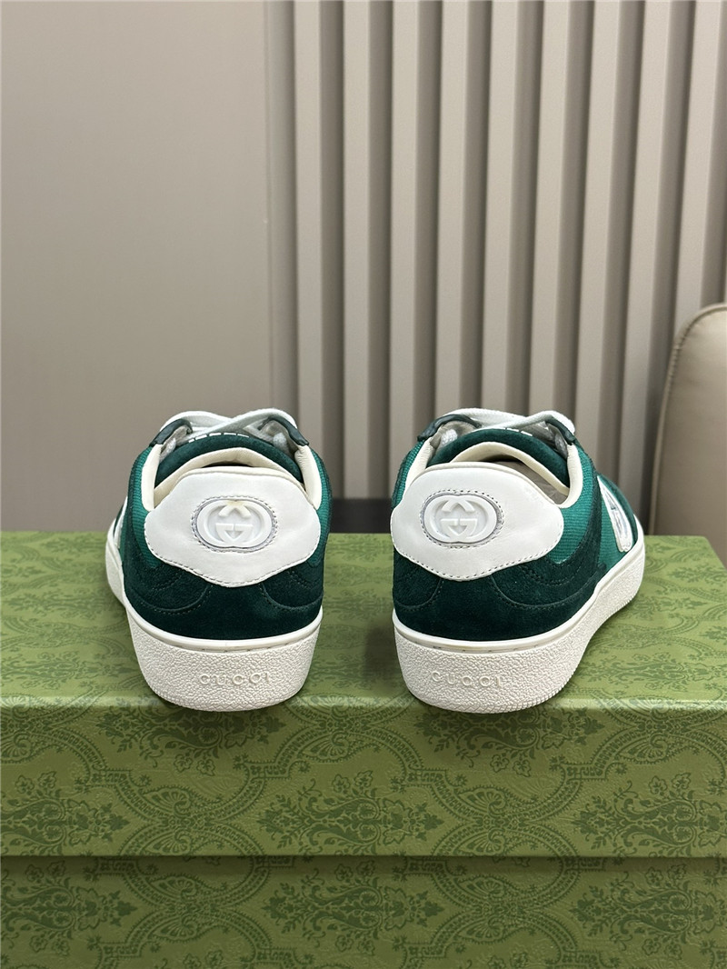 Gvc*1 gg logo lace-up green sneakers