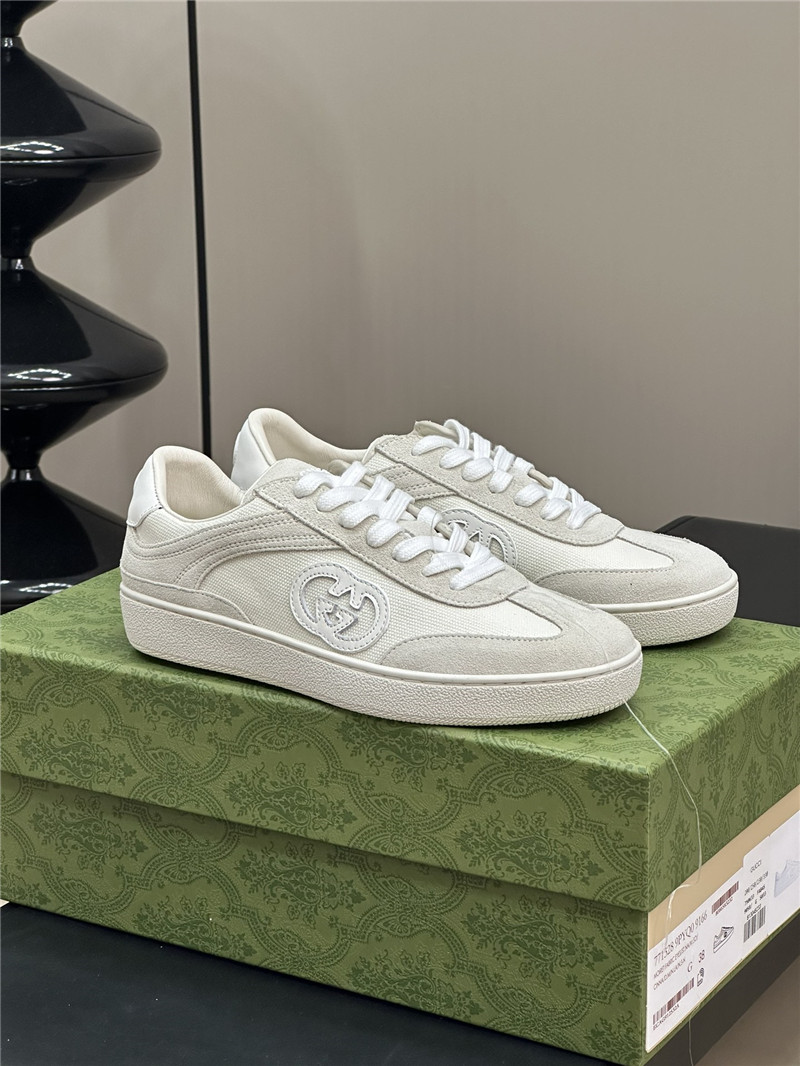 Gvc*1 gg logo lace-up white sneakers