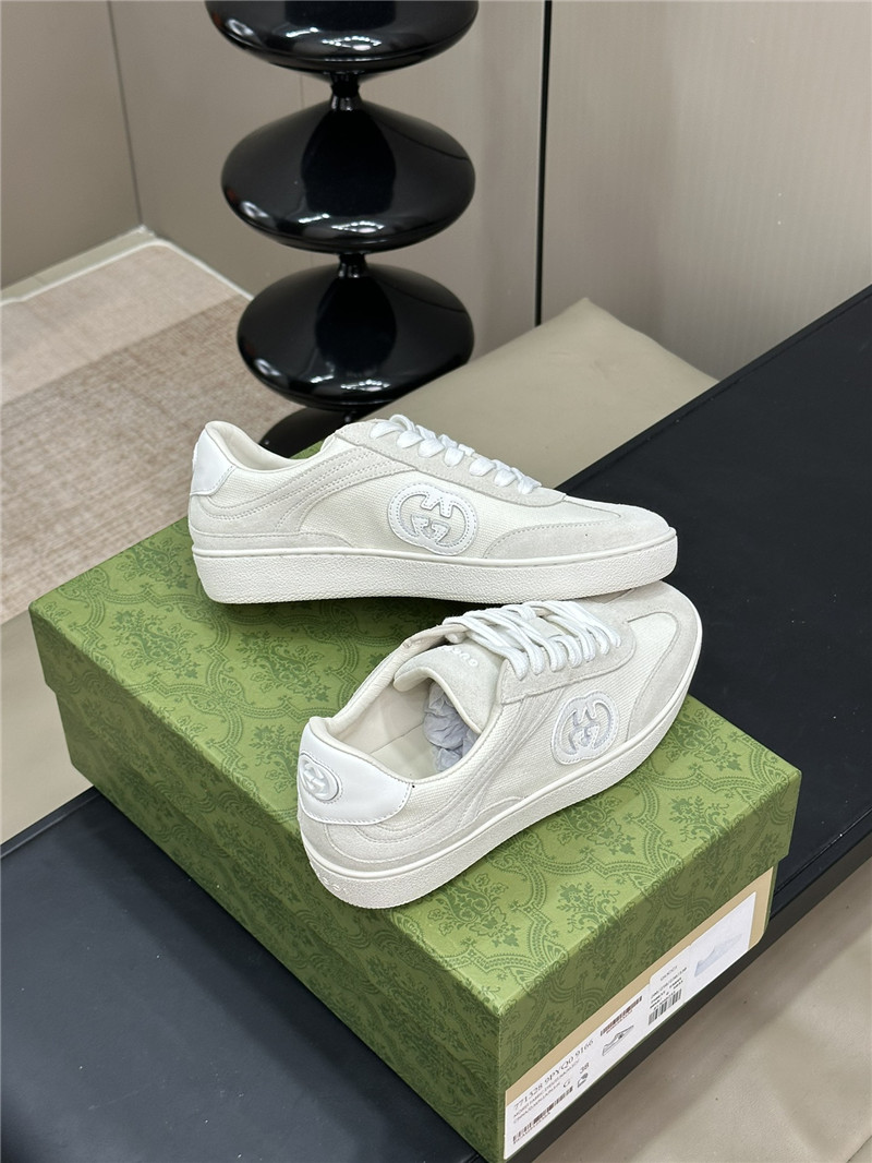 Gvc*1 gg logo lace-up white sneakers