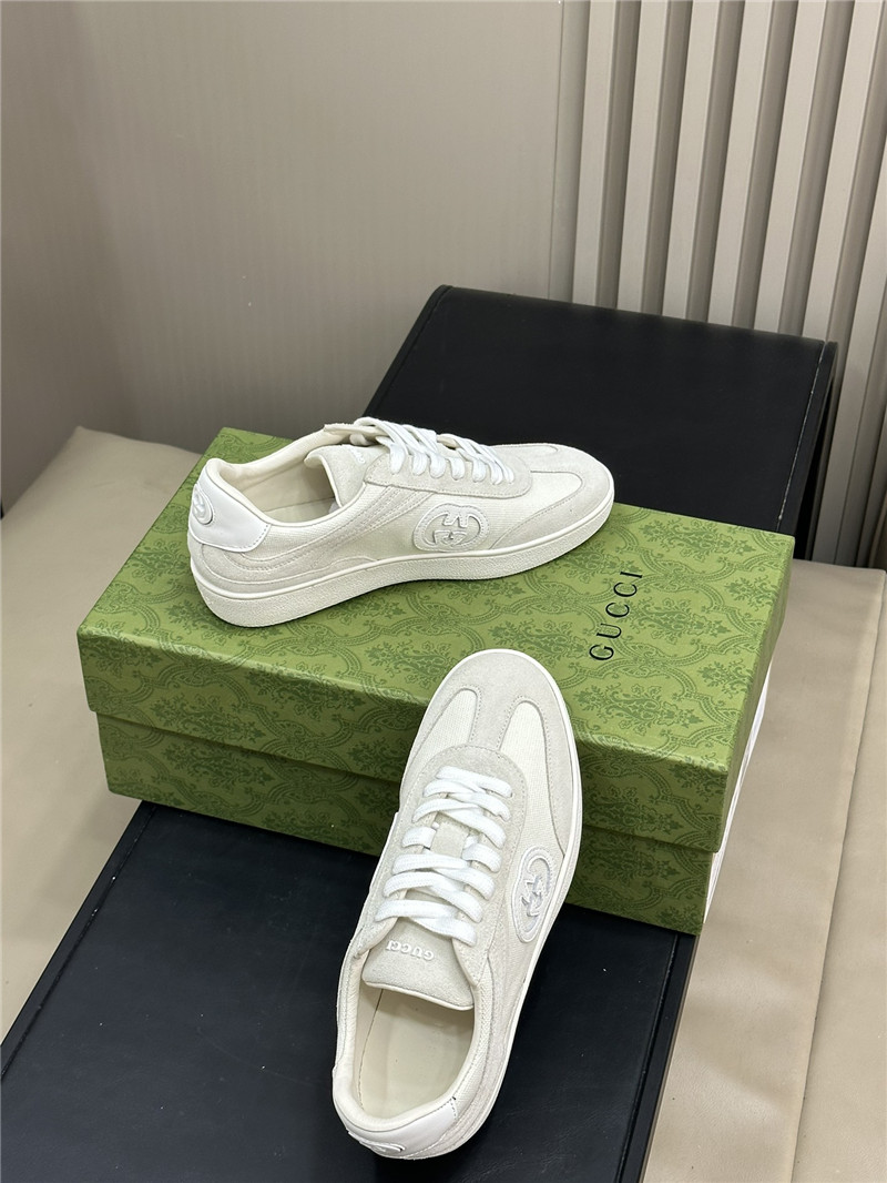 Gvc*1 gg logo lace-up white sneakers