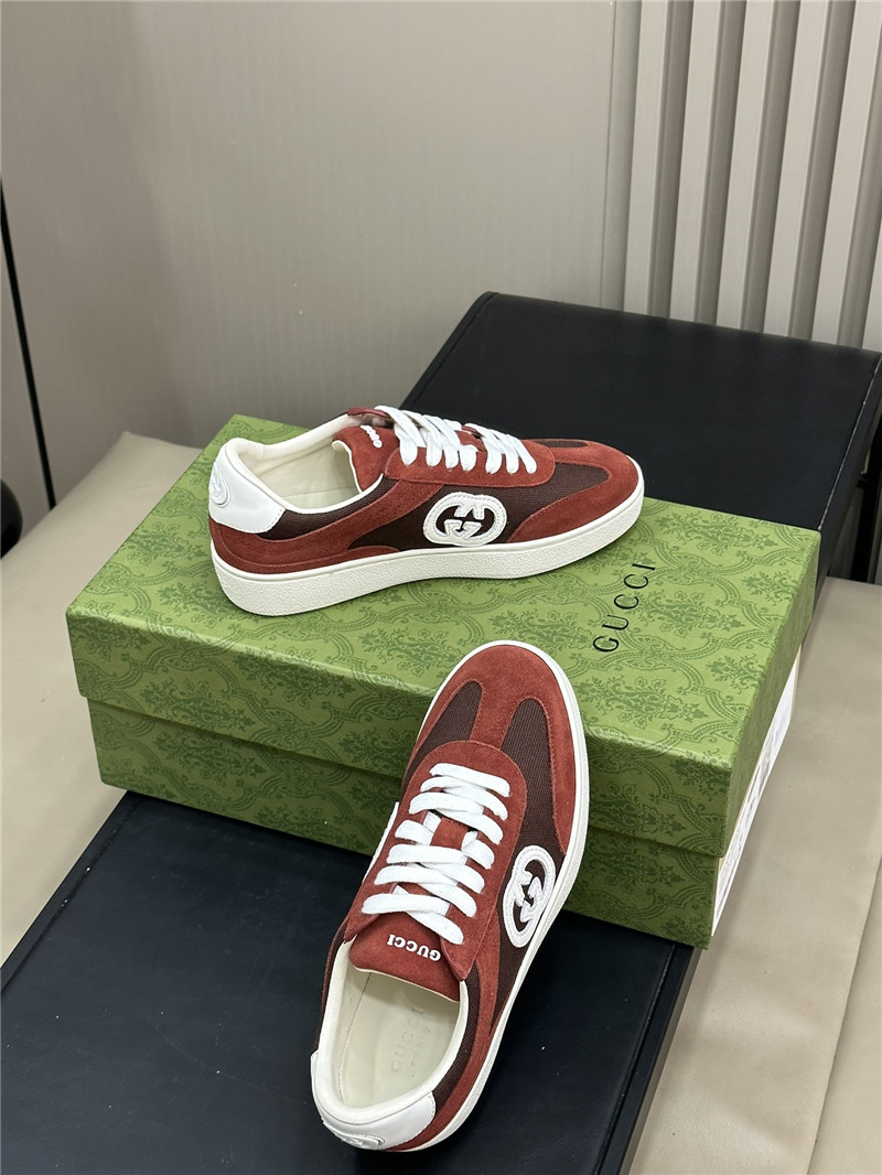 Gvc*1 gg logo lace-up red sneakers