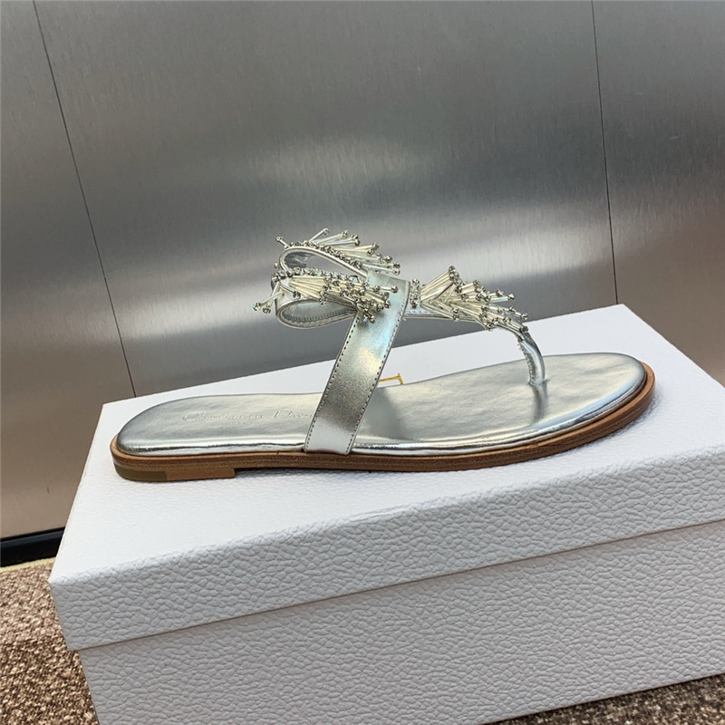 D10r eclat thong sandal silver