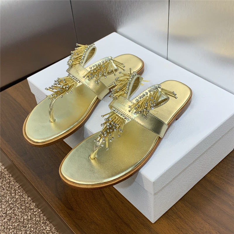 D10r eclat thong sandal gold