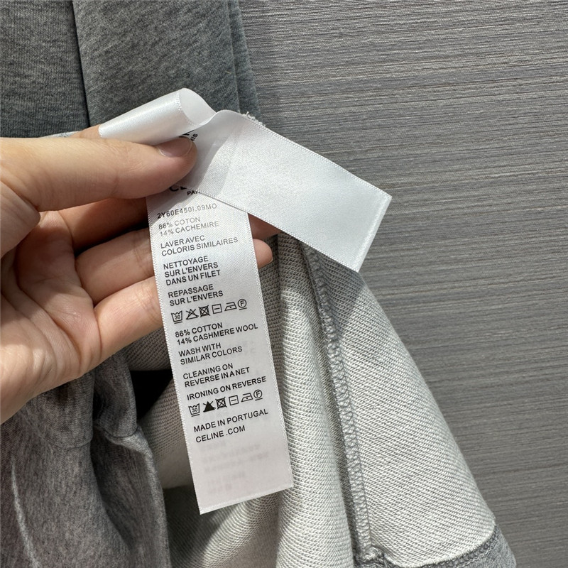 Ce1i*e paris loose braided sweatshirt in grey